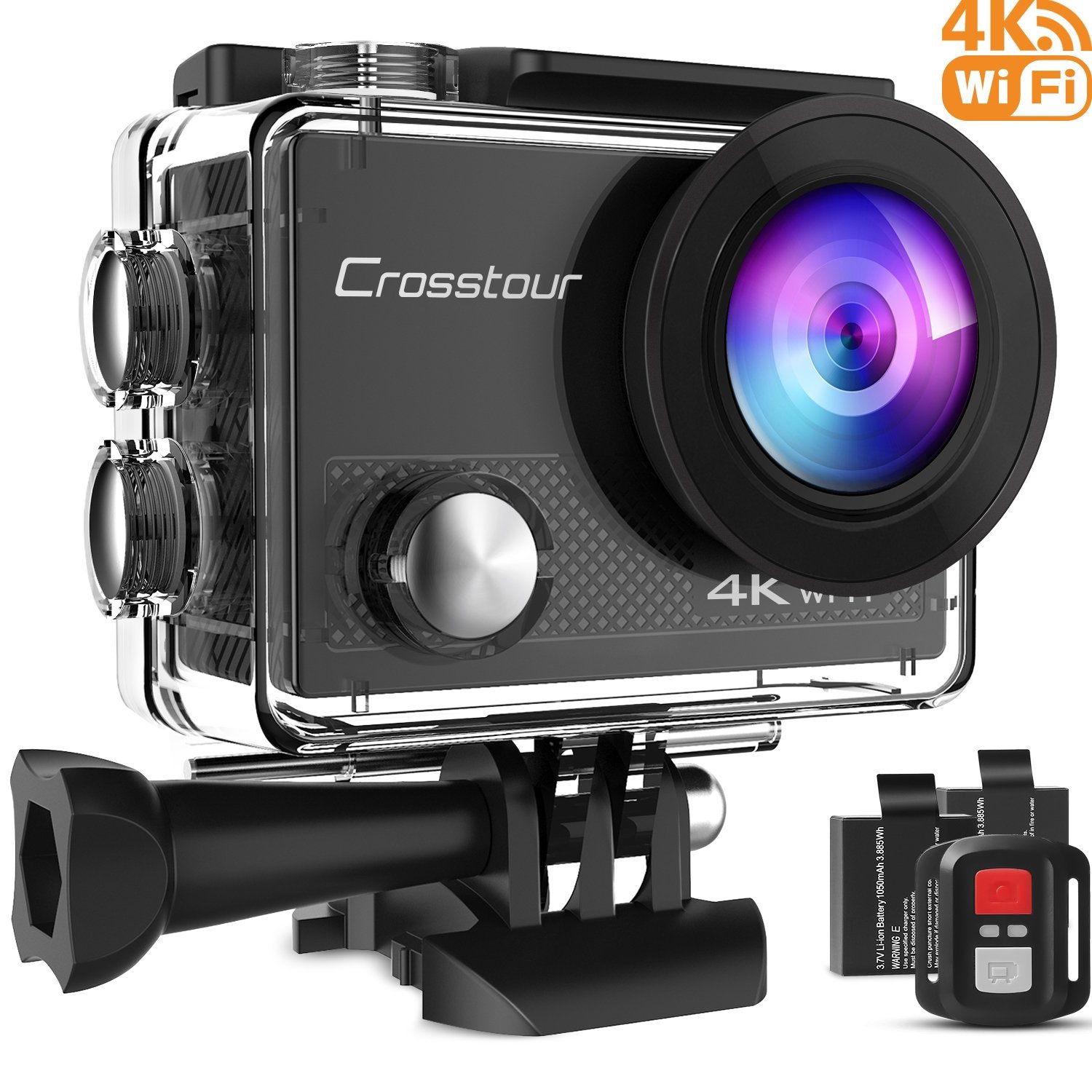 Crosstour Action Camera 4K 16MP Wifi
